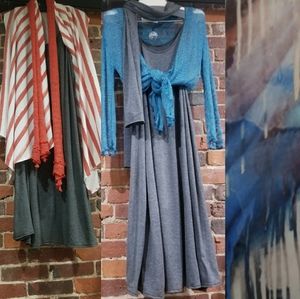 Dress with matching scarf